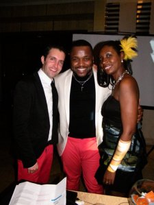 Organising and hosting the event – Me (CAC Vice President), Clarence (MC/Bahamas) and Byronie (CAC President/Jamaica)