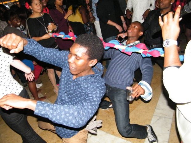 Soca music and limbo gets people hype!